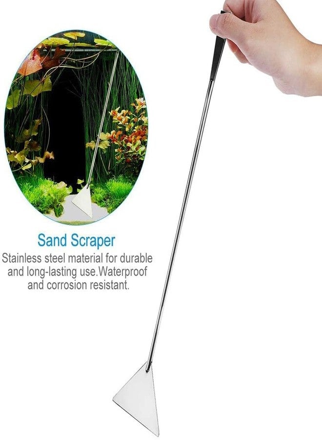 أدوات بيتز لايف وورلد لتنسيق أحواض السمك المزروعة المصنوعة من الفولاذ المقاوم للصدأ 27 سم (مسطحات الرمل) - Image 4